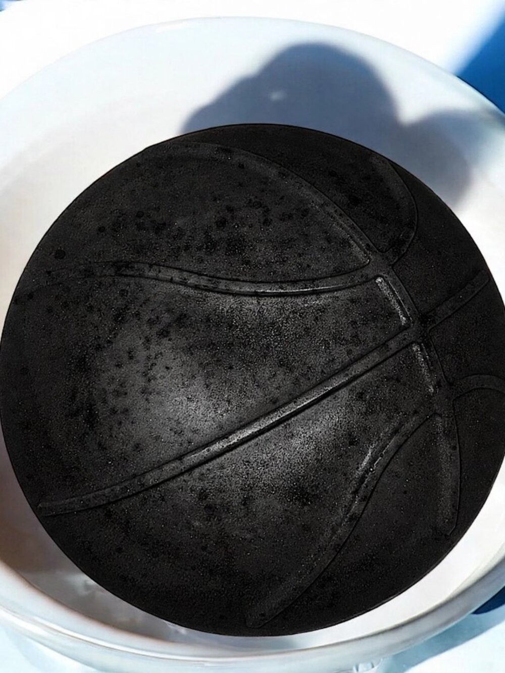 Citrus Basketball Black Soap Large 4x4in 8oz Shea Butter Handmade - OS